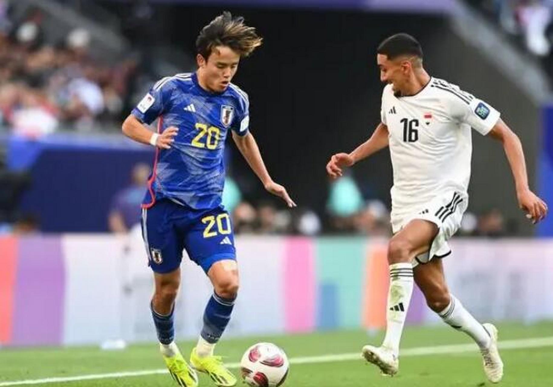 日本球队击败伊拉克对手在亚洲锦标赛中