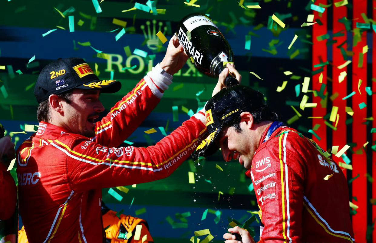 法拉利完胜雷诺车队，塞恩斯带队取胜